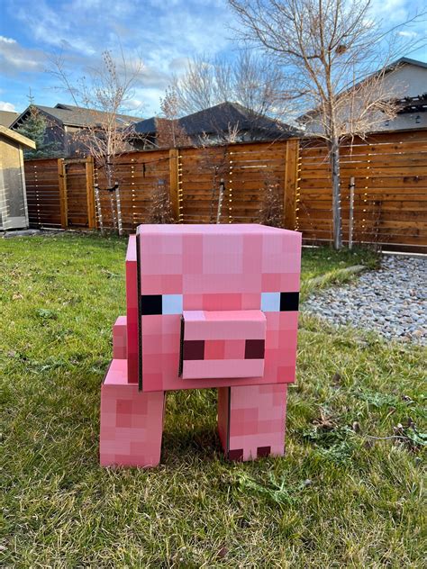 Diy Life Size Minecraft Blocks And Creatures Etsy