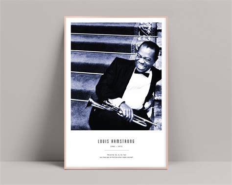 Louis Armstrong Print Louis Armstrong Poster Louis Etsy