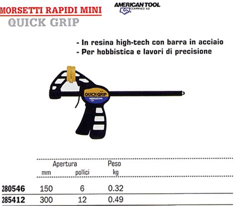 Morsetti Rapidi Americantool