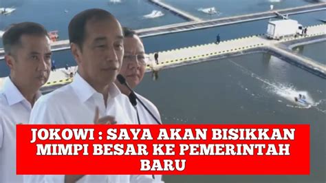 Presiden Joko Widodo Resmikan Model Kawasan Tambak Budi Daya Ikan Nila