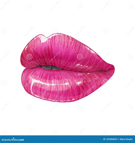 Beautiful Lips Stock Vector Illustration Of Gloss Icons 122500602