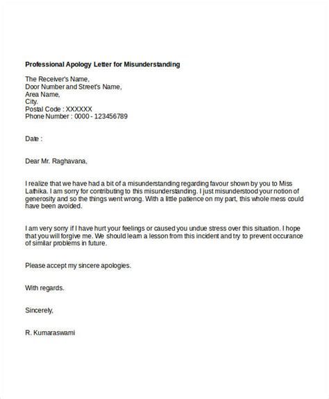 Professional Apology Letter - 12+ Free Word, PDF Format Download