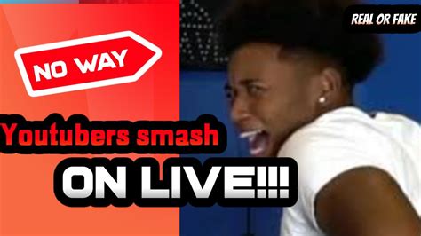 5 Youtubers Smashing On Live Eman Reacts Realorfake Youtube