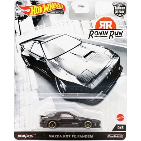 Hot Wheels Premium Car Culture Ronin Run Mazda RX7 FC Car Black