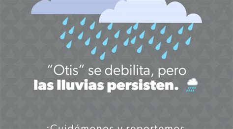 GEM Michoacán sin afectaciones por Otis se registran lluvias