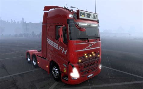 GRAND COFFRET LUMINEUX VOLVO FH5 2020 CATERPILLAR 1 0 1 44 ETS2 ETS2