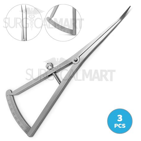 Castroviejo Caliper Long 0 40mm Angled 6 Surgical Mart