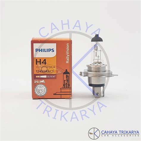 Jual Bohlam Lampu Mobil Head Lamp Utama Halogen H4 Philips 12V 130