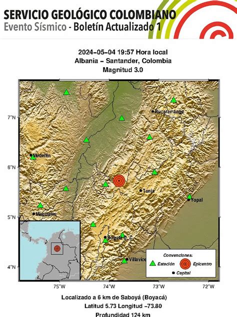 Temblor En Colombia Hoy Sábado 4 De Mayo De 2024 últimos Sismos Reportados Por El Servicio