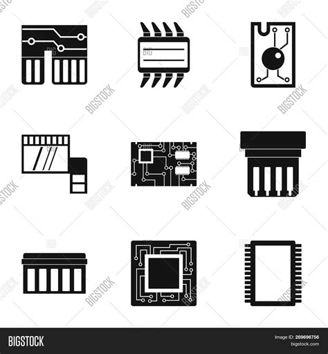 Hardware Icons Set Image And Photo Free Trial Bigstock