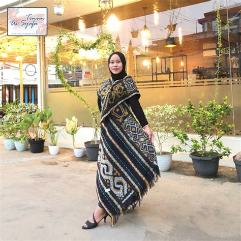 Jual Dress Tenun Ikat Troso Baju Tenun Etnik Outer Tenun Etnik Ot