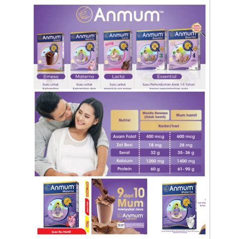 Jual Anmum Anmum Materna Susu Ibu Hamil G Shopee Indonesia