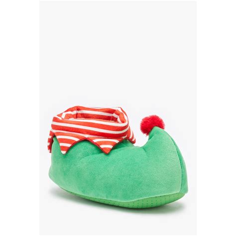 Be You Kids Christmas Elf Slippers Green Frasers