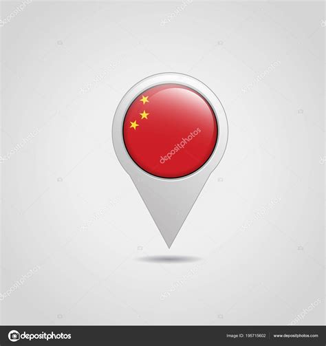 China Flag Design Navigation Icon Vector Stock Vector By Ibrandify