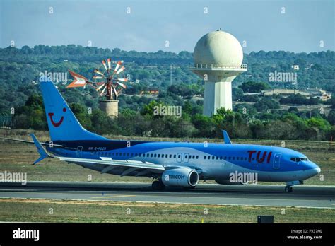 Tui Plane Boeing Taxiing Plane On Runway Tui Aircraft Hi Res Stock