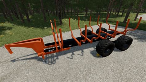 Lizard Lt689 Long Log Trailer V10 Fs22 Mod