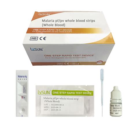 Lysun Malaria Pf Pv Pan Test Cassette Malaria Rapid Diagnostic Test Kit