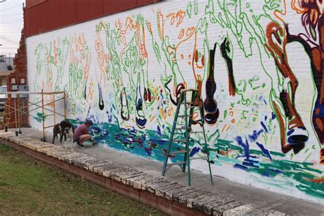 Calina Mishay Brings Her Flair To Downtown Brownwood With New Mural