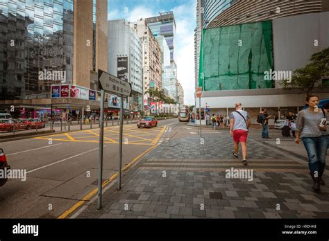 Street Hong Kong Famous Nathan Road Tsim Sha Tsui Stock Photo Alamy
