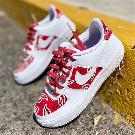 Red Bandana Air Force Custom Custom Air Force Air Force Custom