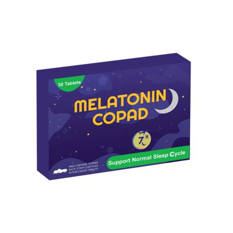 MELATONIN COPAD SUPPORTS NORMAL SLEEP CYCLE MELATONIN 5MG PYRIDOXNE