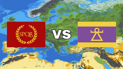 Roman Empire Vs Ancient Carthage In Worldbox Timelapse Youtube