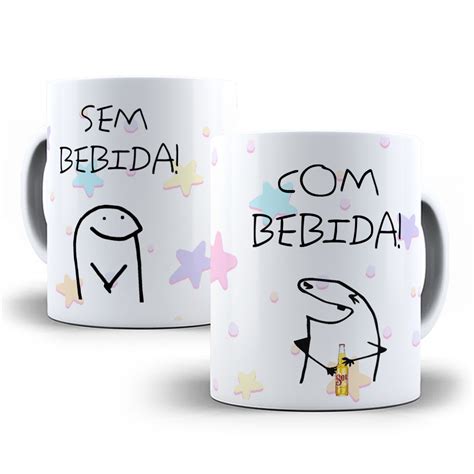 Caneca Personalizada Flork Sem Bebida Com Bebida 325 Ml Porcelana