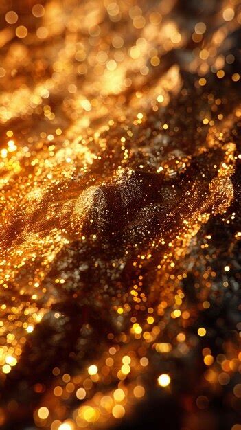 Premium Photo Glittering Gold Foil Texture