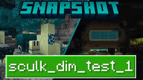 SNAPSHOT Sculk Dim Test 1 Minecraft CO NOWEGO NOWY WYMIAR MROCZNY