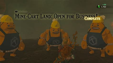 How To Complete Mine Cart Land Open For Business In Zelda Tears Of The Kingdom