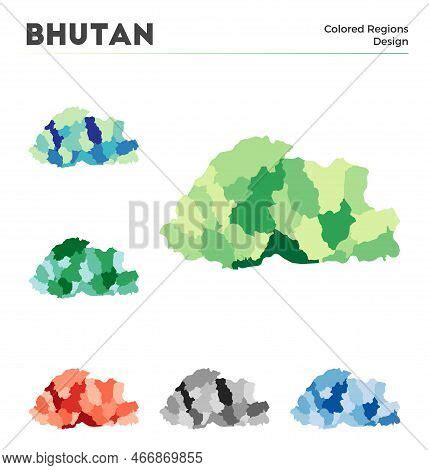 Bhutan Map Collection Vector & Photo (Free Trial) | Bigstock