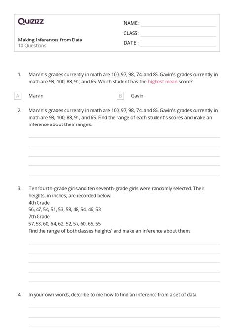 50+ Making Inferences worksheets for 6th Grade on Quizizz | Free & Printable