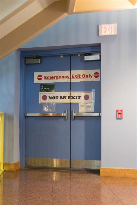 Blocked Emergency Exit Door