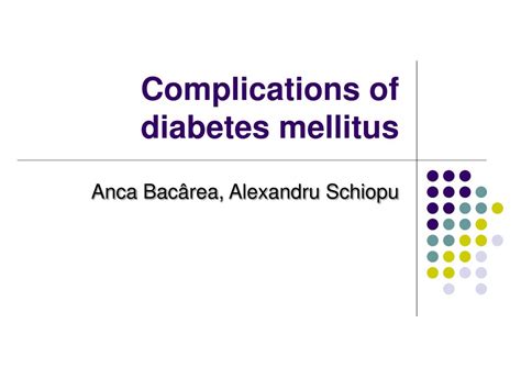 Ppt Complications Of Diabetes Mellitus Powerpoint Presentation Free