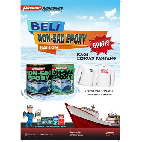 Jual Lem Kapal Pioneer Non Sag Epoxy Gallon Set Kaleng Kg