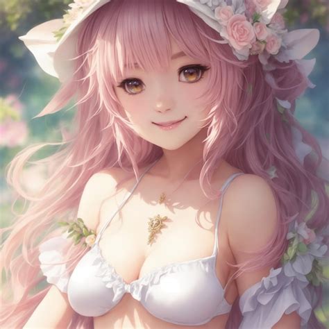 Premium Photo Sweet And Hot 3d Anime Character Wear Elegant Lube