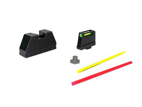 Suppressor Height Fiber Optic Sights for Glock 42/43 | KM Tactical