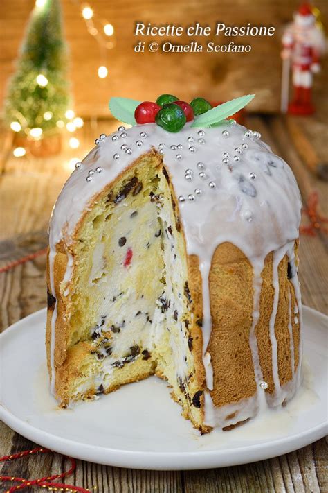 Panettone Cassata Farcito Con Crema Di Ricotta Ricette Che Passione