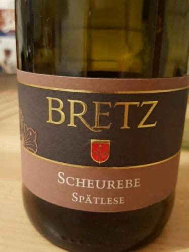 Ernst Bretz Scheurebe Sp Tlese Vivino