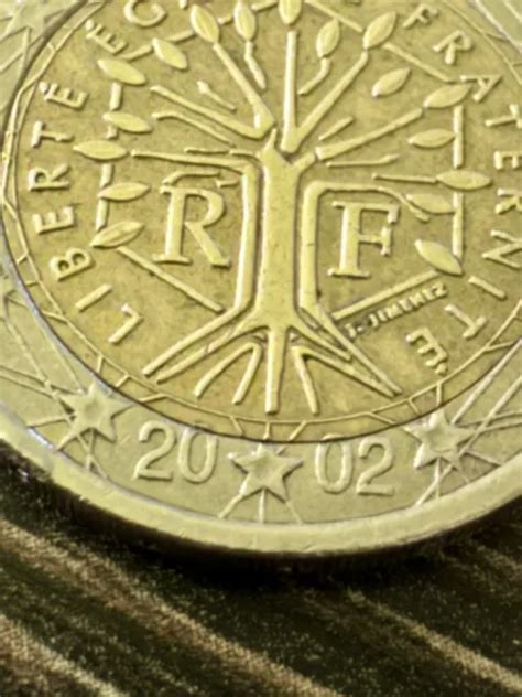 2 EURO MÜNZEN Fehlprägung Frankreich 2002 SammlerstückLiberte Egalite