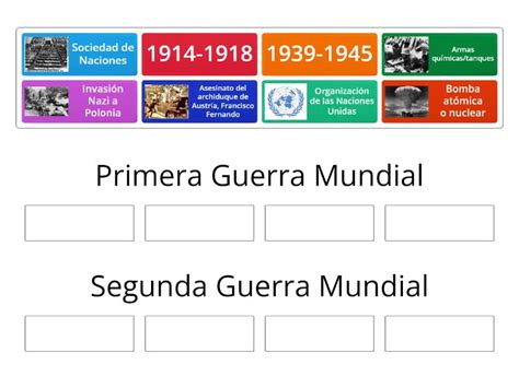 Cuadro Comparativo Guerras Mundiales Group Sort