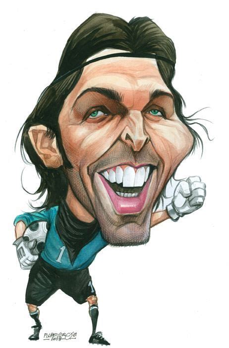 Gianluigi Bouffon Desenhos Caricaturas Jogadores De Futebol