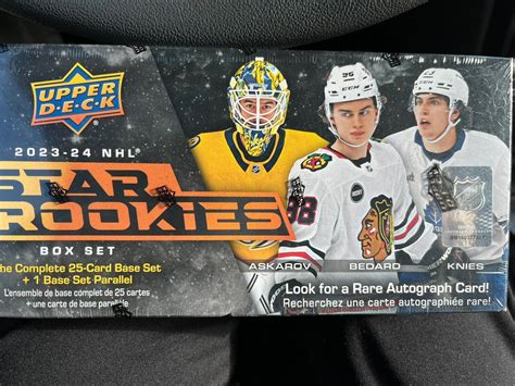 2023 24 NHL Upper Deck Star ROOKIES Box Set Factory Sealed Bedard Knies