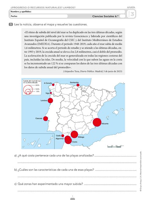 Unidad 5 3 Tema 5 Mates 1 © Grupo Anaya S A Material Imprimible Autorizado Fecha