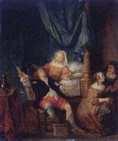 After Gabriel Metsu A Cavalier And Lady