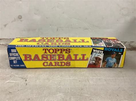 Lot Of Vintage Topps Baseball Cards Official 1986 Complete Set Auction