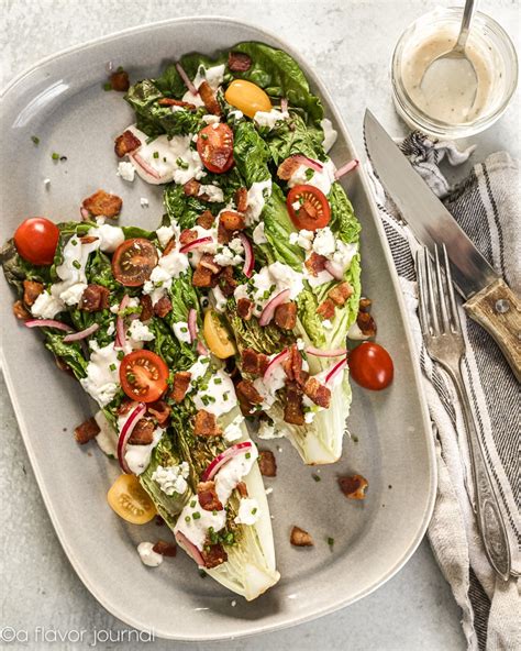 Grilled Romaine Wedge Salad For Two A Flavor Journal