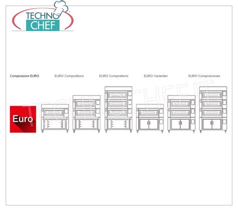 Four à pizza électrique modulaire ligne EURO CLASSIC chambre pour 6