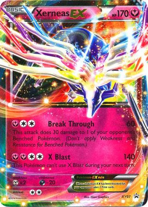 Pokemon X Y Promo Single Card Ultra Rare Holo Xerneas Ex Xy07 Toywiz