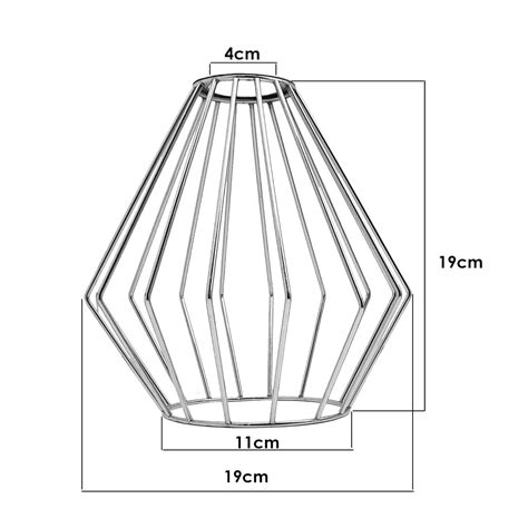 Vintage Lampshade Industrial E27 Geometric Wire Cage Ceiling Pendant Light Shade Ebay